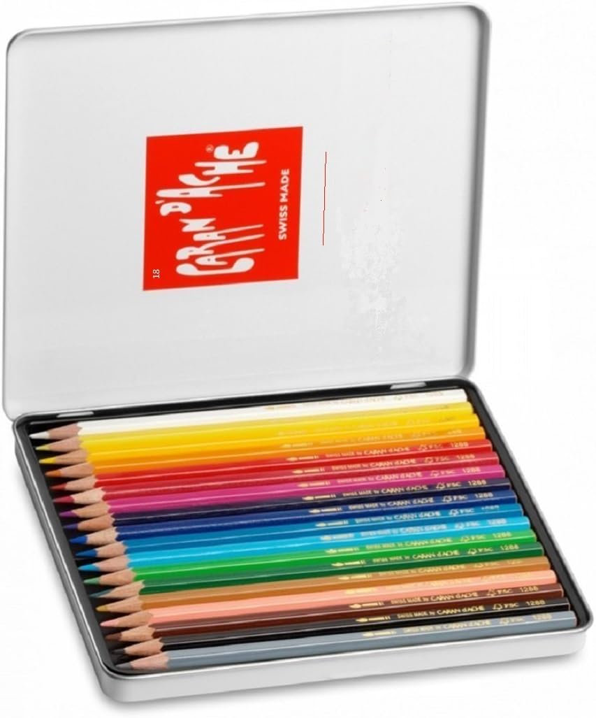 Caran D’Ache Swisscolor Aquarelle 12 Water-Soluble Pencils