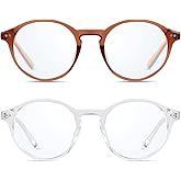 ANDWOOD Blue Light Blocking Glasses Women Men Computer Small Face Clear Bluelight Blocker Eyeglasses Frame