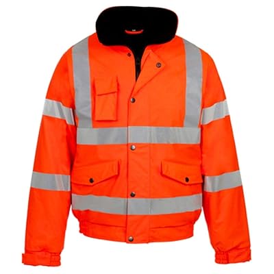 Waterproof Hi Viz Bomber Jacket with Reflective Tape Kuwait Ubuy