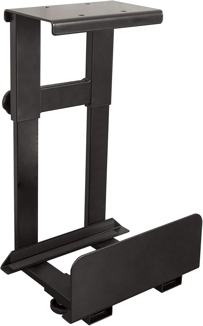 Stand Up Desk Store Adjustable CPU Holder Under Desk Computer Mount