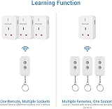 DEWENWILS Remote Control Sockets 30m Range 13A 3120W with Keyring view 2