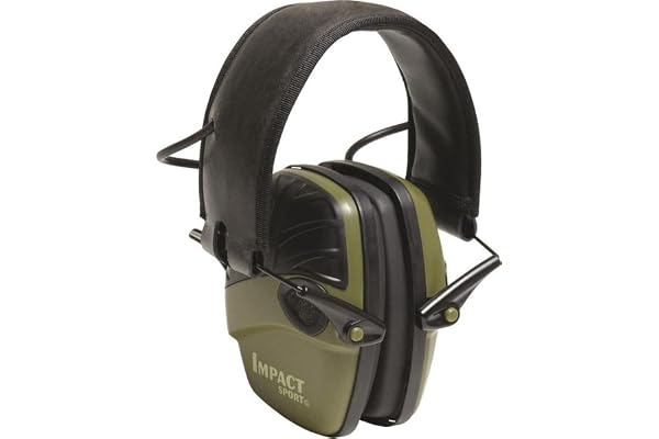 The 9 Best Shooting Ear Protection Options: Fit Beats Rating 4 Howard Leight Impact Sport electronic shooting earmuffs in olive drab green