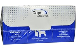 ARTIST UNKNOWN CAPSTAR Blue FAST ACTING for Dogs Cats 2-25 lbs. (60 Tabs)