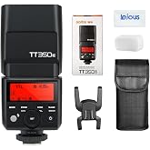 Godox TT350S TTL HSS Mini Camera Flash for Sony | 2.4G GN36 Mini Camera Flash Speedlite HSS 1/8000s Wireless Compact Speedlite Flash