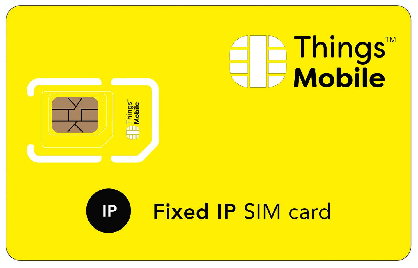 SIM card with fixed IP - Things Mobile - Global coverage, GSM/2G/3G/4G LTE multi-operator network, no fixed costs, without due date with competitive rates. 10 € credit Included
