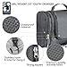 Hanging Toiletry Bag with Travel Bottles Set - Toiletry Kit - Shower Bag for Men and Women - Waterproof Organizer for Travel Accessories Cosmetics Makeup with Mesh Pockets and Sturdy Hook - Gray