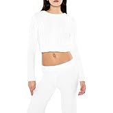 Forever 21 Womens Fuzzy Cable Knit Cropped Sweater