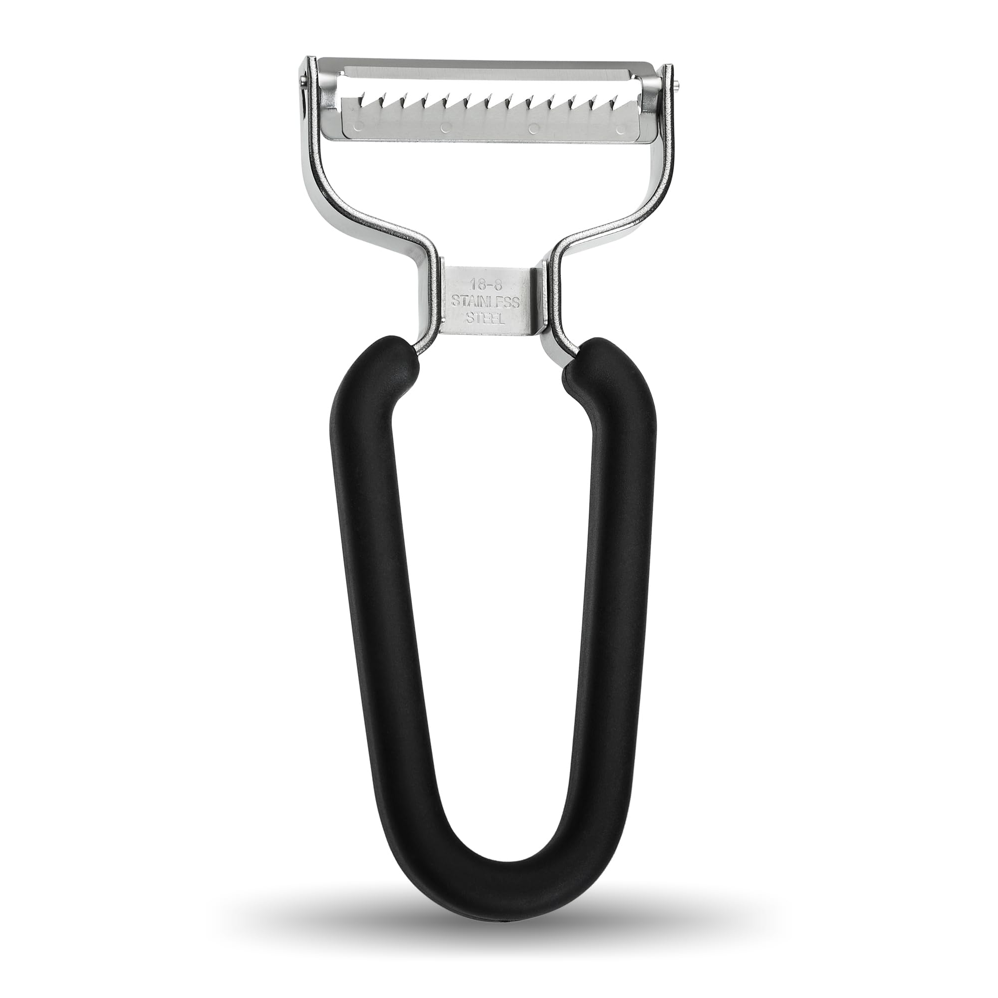 Lurch 10096 Stainless Steel Julienne Peeler, Black