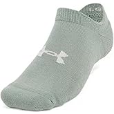 Under Armour - Unisex Essential Cushion 6Pk Ns Socks, Color Silica Green (348), Size: Large