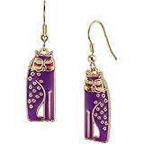 Laurel BurchSiamese Cat Purple Earrings