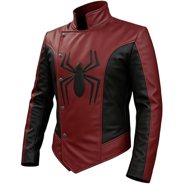 APPAREL HIT Spider Classic Men Web Red and Black Faux Leather