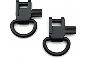 AOOK Sling Swivels Mounts for Rifle and Shotgun, Heavy Duty Sling Attachments Clips, Black- Occult (Black)