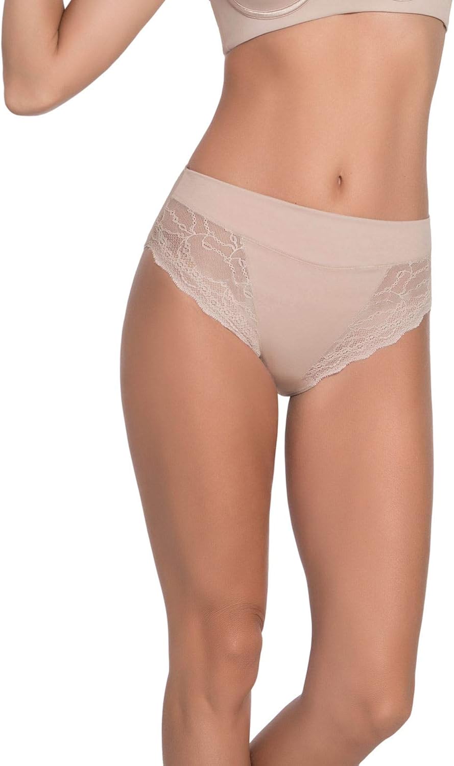 Leonisa Braga de Algodón Estilo Bikini de Tiro Alto: Amazon.es: Ropa y accesorios