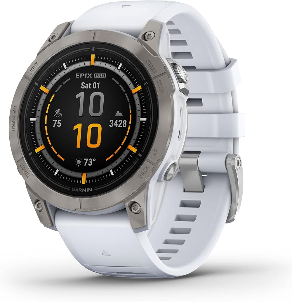 Garmin Epix Pro Gen 2 Sapphire 47mm Smartwatch AMOLED GPS Flashlight White Stone