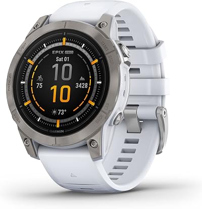 Garmin Epix Pro Gen 2 Sapphire 47mm Smartwatch AMOLED GPS Flashlight White Stone