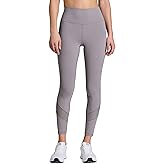 RBX Leggings with Pockets for Women, 7/8 Length High Waisted Workout Pants Squat Proof Tights Ankle Length Yoga Leggings with Mesh Peached Dolphin Grey