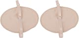 BROLEO Underarm Sweat Pads Cotton Absorbent Reusable 2 Pieces Men Fitted view 3