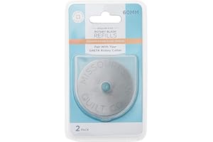 Missouri Star Universal Rotary Cutter Blades 60mm, 2 Pack | Super Sharp Replacement Blades, Fits All Rotary Cutter Handles | 