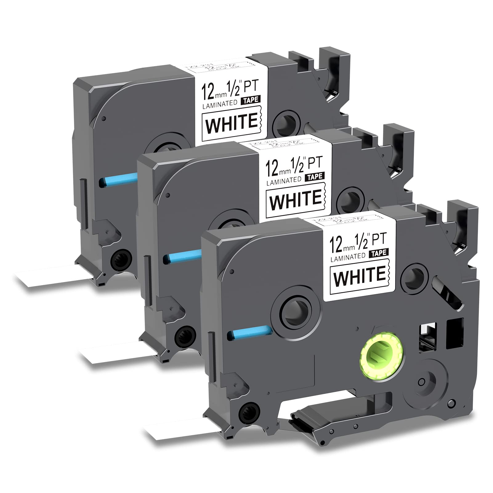 PROFICETIK Compatible Label Tape Replacement for Brother P Touch Tape TZe-231 TZe 12mm 0.47 Laminated White TZ-231 Work with Brother P-Touch Label Maker 101c 1000 1010 1080 P700