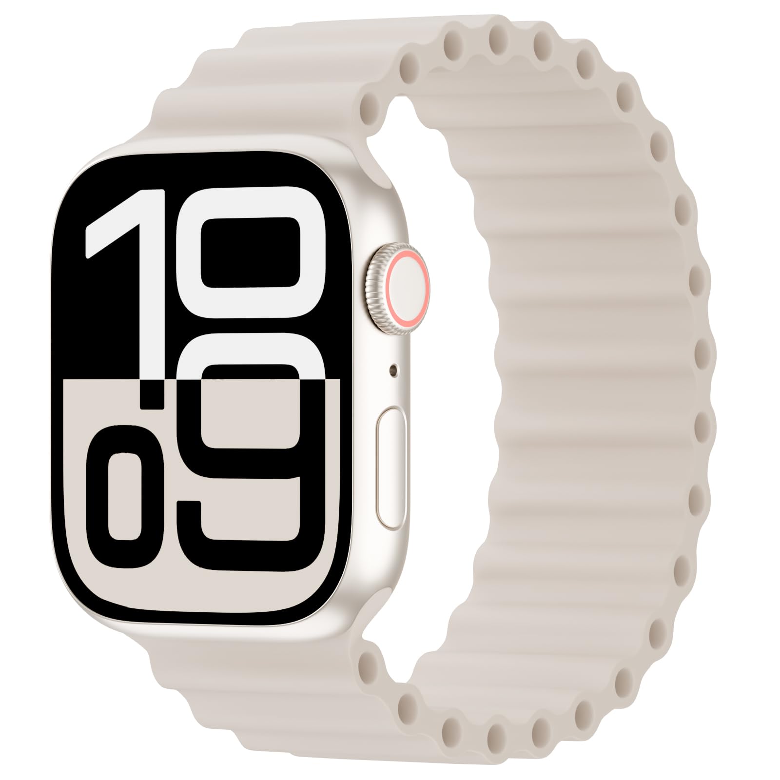 Arctime Silicone Ocean Solo Loop Bands Compatible with Apple Watch Band 49mm 46mm 45mm 44mm 42mm 41mm 40mm 38mm, Soft Breathable Sport Strap for iWatch Ultra 3 2 1 Series 11 10 SE 9 8 7 6 5 4 3