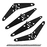 Hordion 4Pcs Strap Hinge Shed Door Hinges, 4 Inch