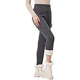 imflyker Women Winter Fleece Lined Leggings Thermal Stretchy Thick Warm Soft Tights Sherpa High Waist Pants