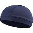 TOPLOR Moisture Wicking Skull Cap/Helmet Liner/Running Beanie Caps for Men - Motorcycle Cycling Breathable Dome Cap Sweatband