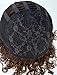 MyNiceHair-100% Pure Human Hair Curly Brown Colored 4# Wigs for Black Women