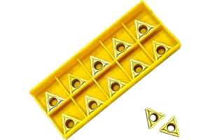XUHAI 10PCS Carbide Inserts Turning Inserts - TCMT16T308 Lathe Cutting Tools Indexable Replacement for Precision Work