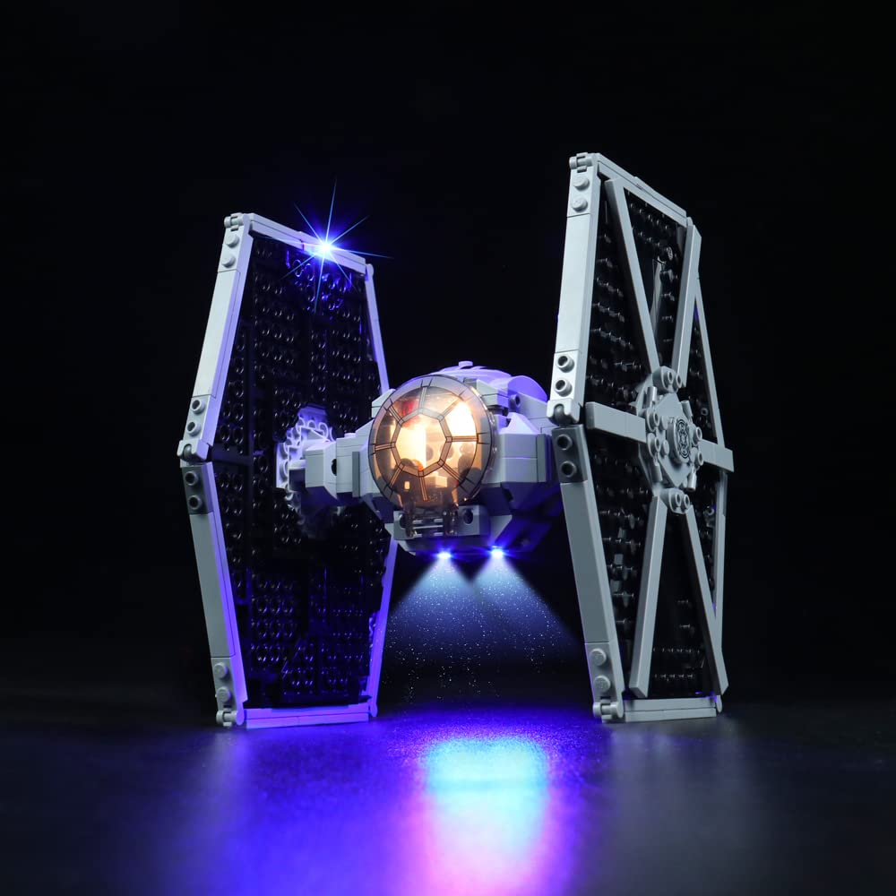 LocoLee Led Light Set for Lego Imperial TIE Fighter (Not Include Lego Models), Decoration Light Kit for Lego 75300 Imperial TIE Fighter Toy, Creative Gift — image 1