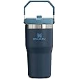 Stanley IceFlow Flip Straw Tumbler with Handle 20 oz | Twist On Lid and Flip Up Straw | Leak Resistant Water Bottle | Insulated Stainless Steel |BPA-Free | Navy