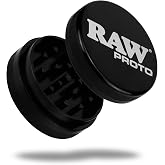 RAW Proto Herb &amp; Spice Grinder &ndash; 2.5 Inch Kitchen Mill with Razor Sharp Teeth, Textured Grip Lid, Durable Aluminum Crusher