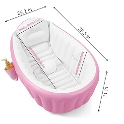 PandaEar Baby Inflatable Bathtub, Portable Travel