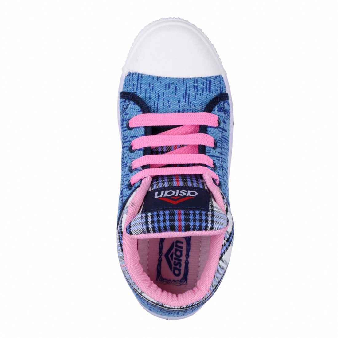 asian shoes racer-81 blue canvas womens shoes