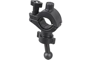 Heavy Duty 17mm Ball Head Clamp Mount with Rubber Pad for Bicycles Motorcycle Handlebar Phone Tripods Bike Camera Mount