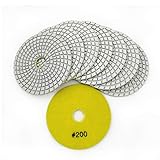 SHDIATOOL 8Pcs 4 Inch Diamond Wet Polishing Pads