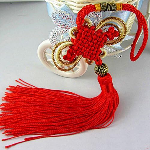 Chinese Traditional Ornamental Knot with Red Tassel, Home Decorations &amp; Holiday Decorations