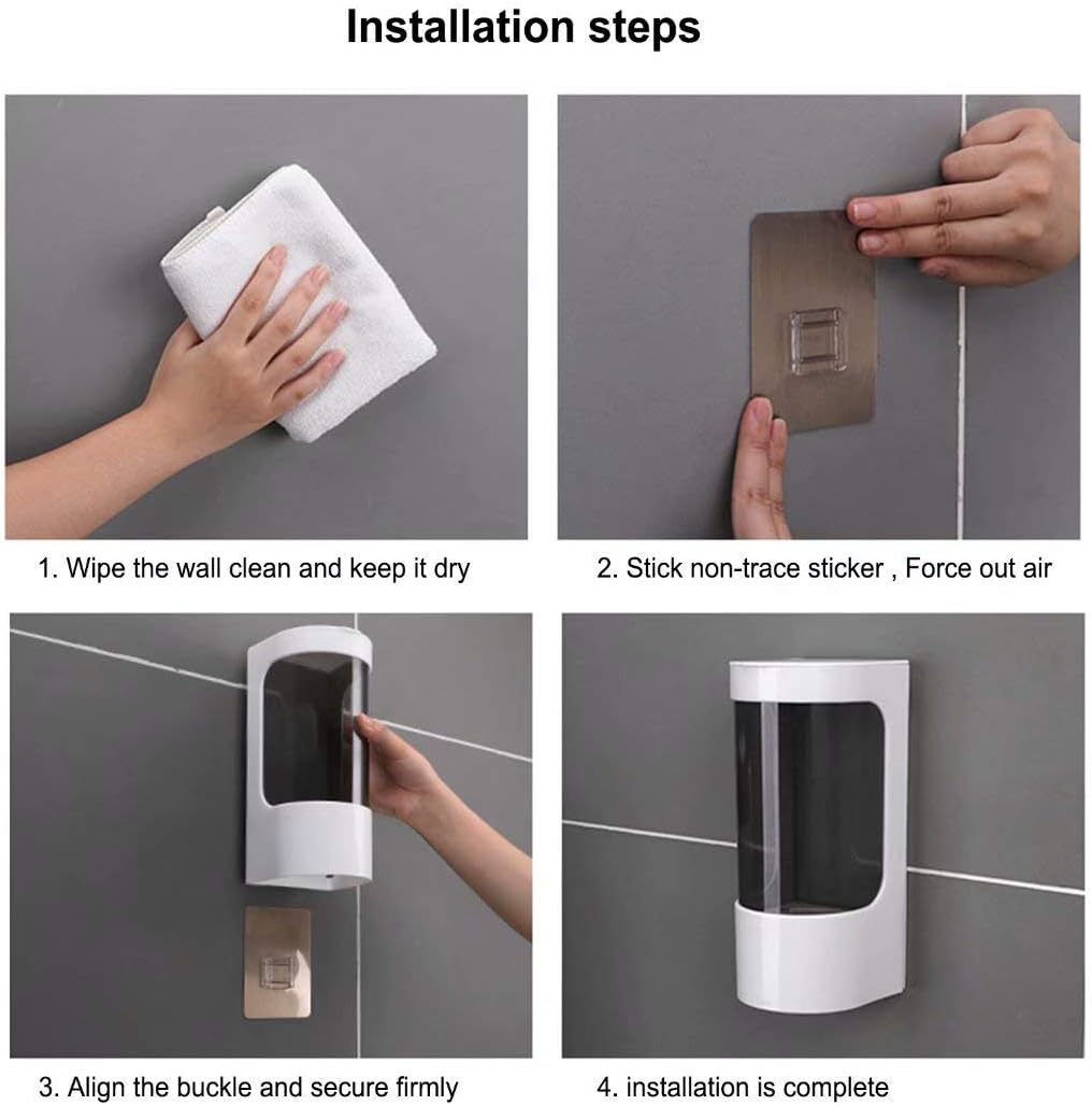 EOFJRUC Wall Mount Paper Cup Dispenser, Pull Type Cup Holder Fit 3oz - 5oz Disposable Small Cups, Bathroom Cup Dispenser for Home Hospital Office Gym (Gray): Home & Kitchen