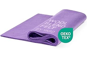 The Felt Store Wool Blend Craft Felt by Yard – Soft, Durable & Non-Fraying Crafting Material, DIY Fabric for Decor, Sewing, Embroidery - Assorted Colors - Light Purple