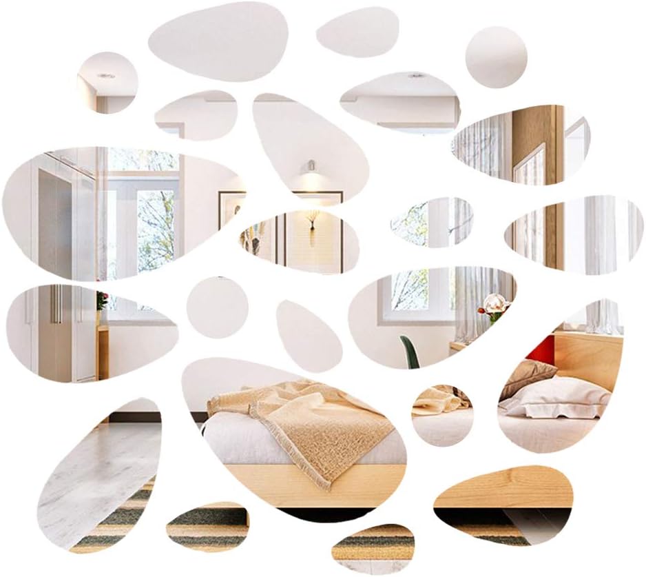 Pegatinas Espejo Establecer Forma de adoquín