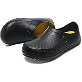 JSWEI Chef Shoes for Men - Professional Oil Water Resistant Nursing Chef Shoe，Non-Slip Safety Working Shoes for Kitchen Garden Bathroom Construction