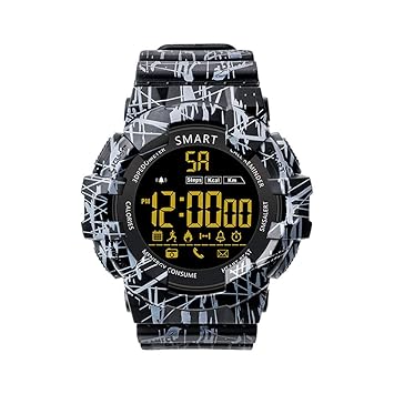 Smartwatch, EX16C Digital Smart Sport Watches Step Activity Tracker IP68 Wasserdicht Armbanduhr für Herren Frauen Outdoor – S