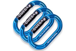 Omega Pacific Micro Raider Aluminum Keylock Straightgate 3 Pak - Our Top Carabiner has Been Scaled Down to Create The Ultimate Accessory Connector