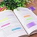 SIQUK 3160 Pieces Colored Page Markers Sticky Index Tabs Note Tabs Polka Dots and Stripes Page Flag Tabs Fluorescent Sticky Note, 22 Sets