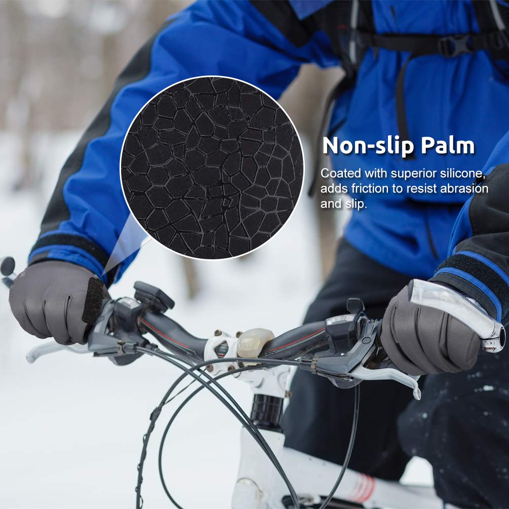 Waterproof Winter Gloves Fleece Warm Gloves Cold Weather Motorcycle Anti-slip Gloves Touch Screen Gloves for Women Men