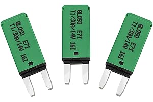 GLOSO E71 Mini ATM 30Amp Circuit Breakers Auto Reset (T1) - 3 Pack (30A)