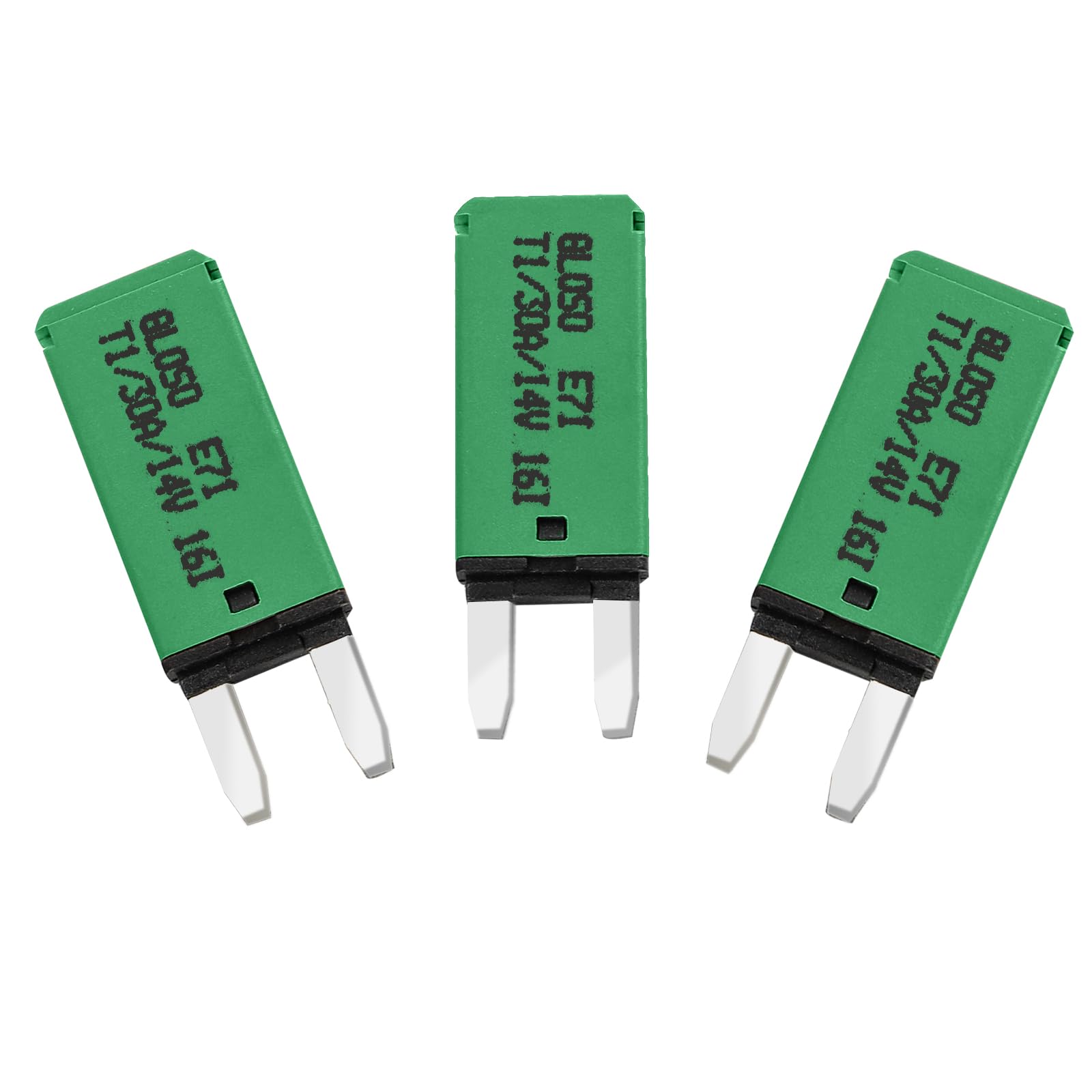 GLOSO Blade Circuit Breaker Mini RV Marine Boat Truck Yacht Auto Reset Audio Solar System Protection ATO ATC 30 Amp 3 PACK E71