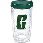 Tervis Made in USA Double Walled University of North Carolina UNC Charlotte 49ers Insulated Tumbler Cup Keeps Drinks Cold & Hot, 16oz, Logo