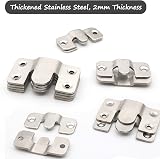 Apragaz Flush Mount Brackets Large 4 Pairs Stainless Steel 66lb 30kg view 5