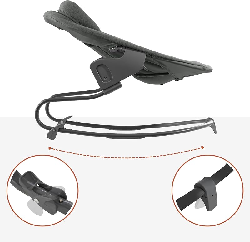 Sdraietta e Riduttore per Seggiolone, Alpha Bouncer Premium Dark Grey